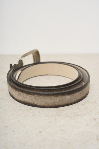 Men's leather and suede belt - 4