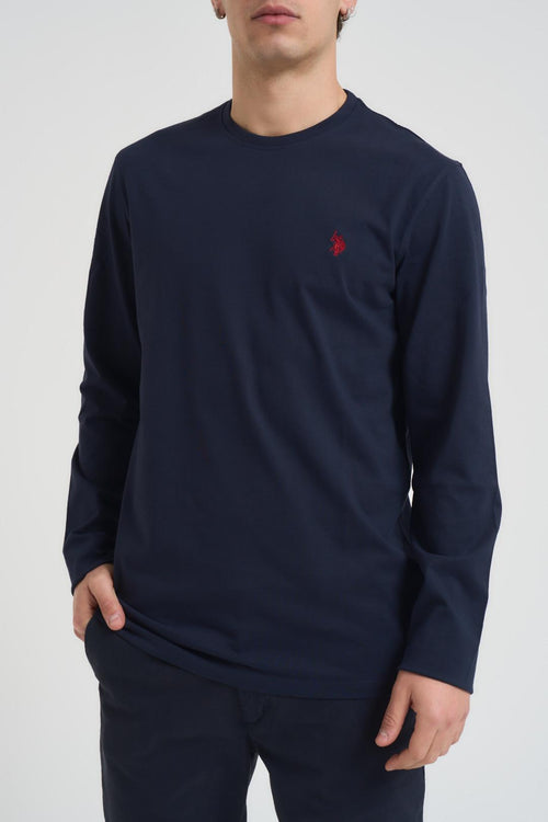 T-shirt uomo girocollo blu