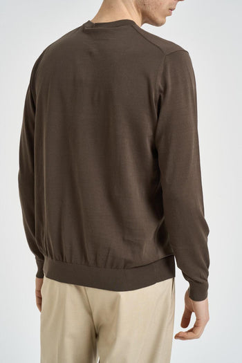 Maglia uomo girocollo tortora - 4