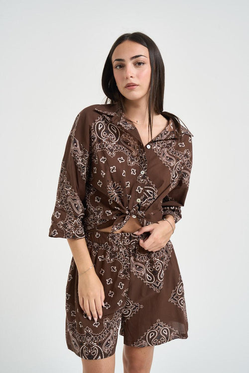 Abito donna fantasia bandana moro - 2