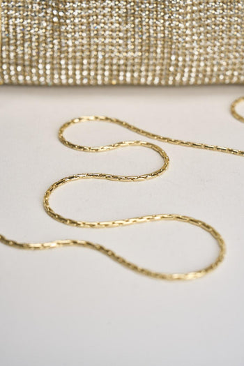 Pochette donna con strass oro - 5