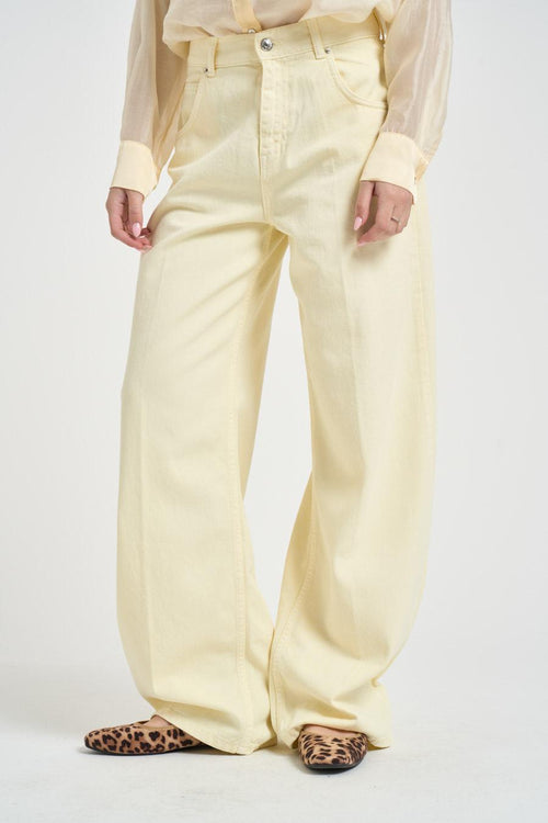 Jeans donna Mia in denim giallo - 2