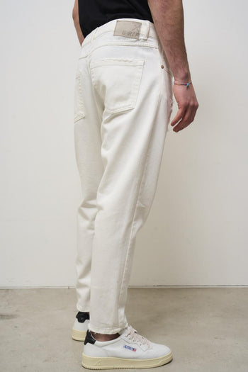 Jeans uomo in denim bianco - 5