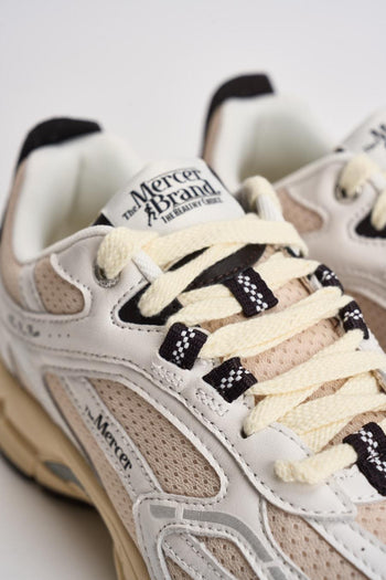 Sneakers donna Rerun bianca e marrone - 4