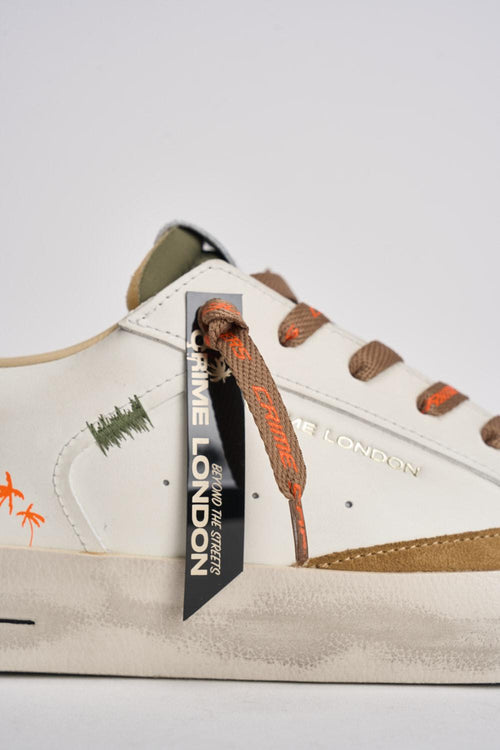 Sneakers uomo bianche e arancioni - 2