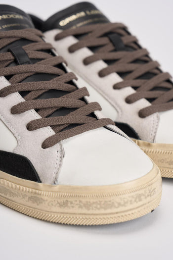 Sneakers uomo nera effetto vintage - 4