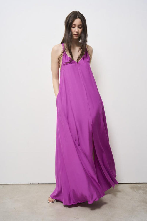 Abito donna lungo magenta