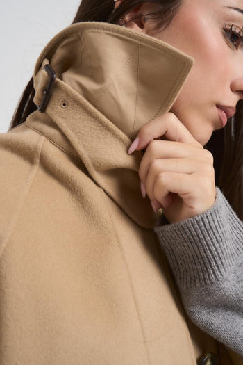Cappotto in doppio drap di lana cammello - 6