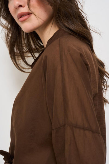 Camicia donna marrone - 5