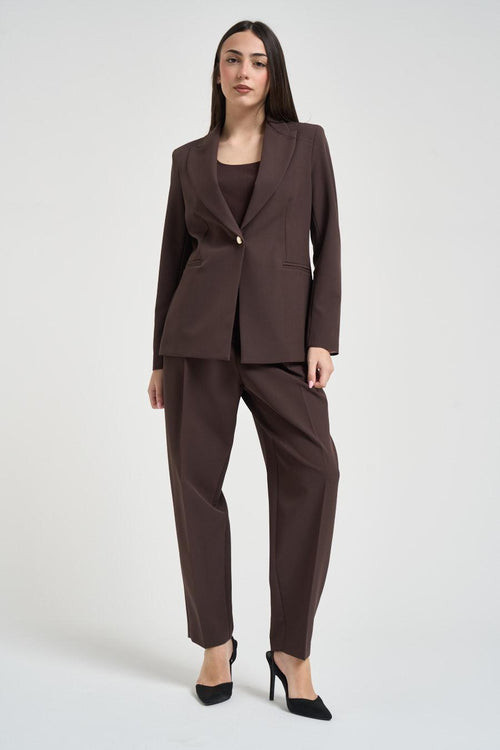 Giacca donna monopetto moro