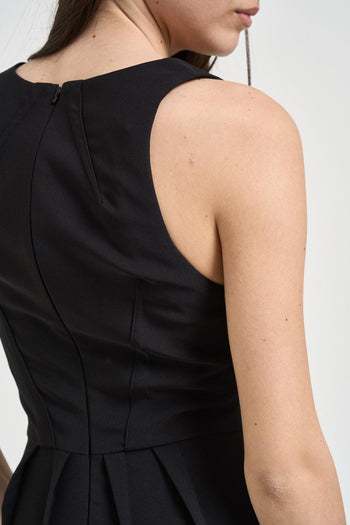Abito donna midi nero - 6