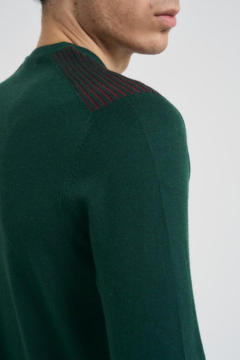 Maglia uomo girocollo verde - 4