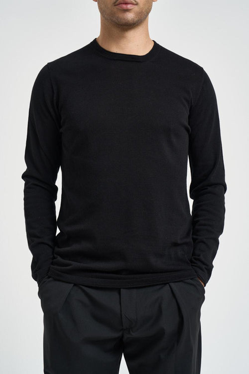 Maglia uomo girocollo nera