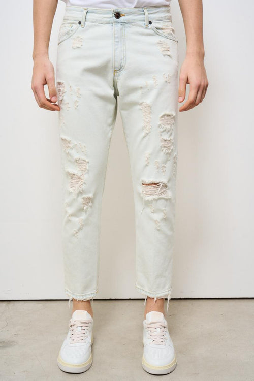 Jeans uomo skinny denim chiaro
