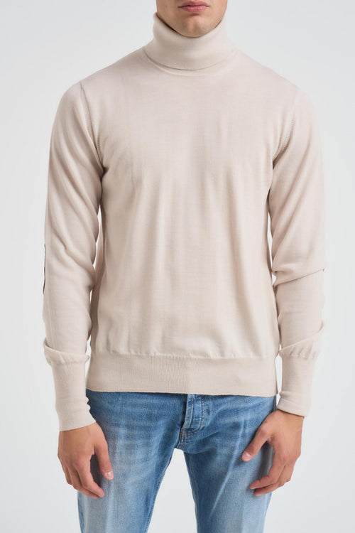 Maglia uomo collo alto stucco