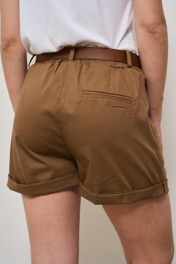 Shorts donna marrone - 6