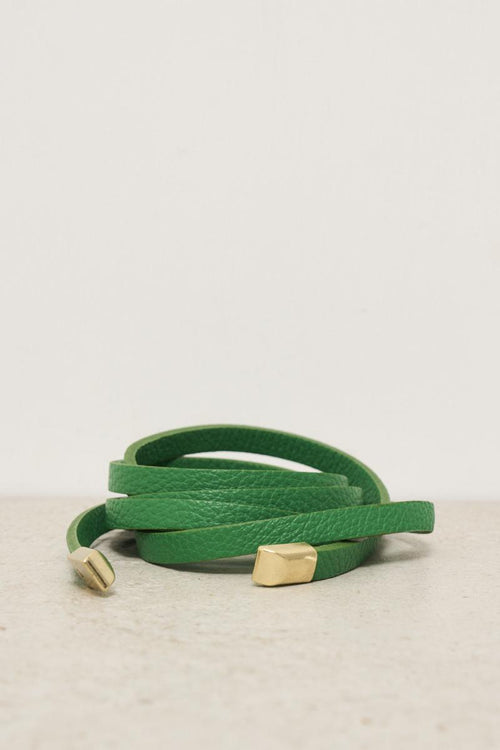 Green women's belt