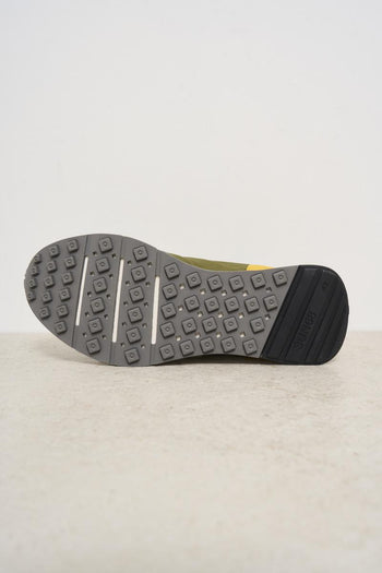 Green and yellow men's sneakers - 10