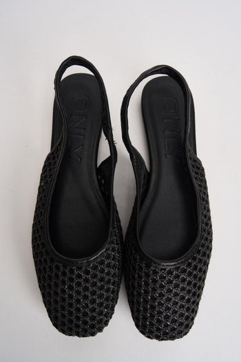 Slingback donna in rete nera - 4