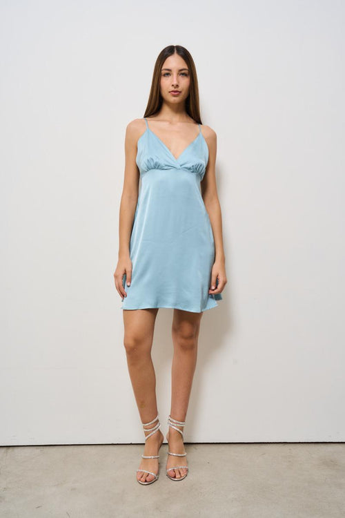 Abito donna mini celeste