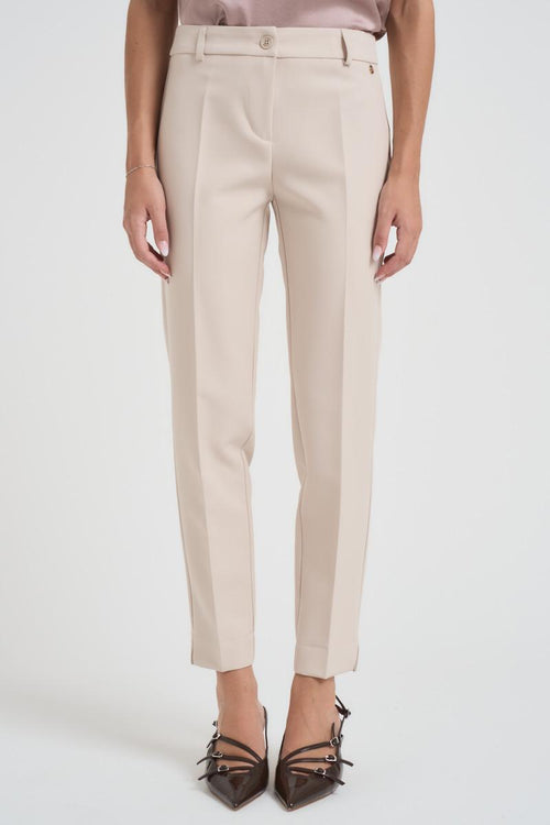 Pantalone donna regular panna