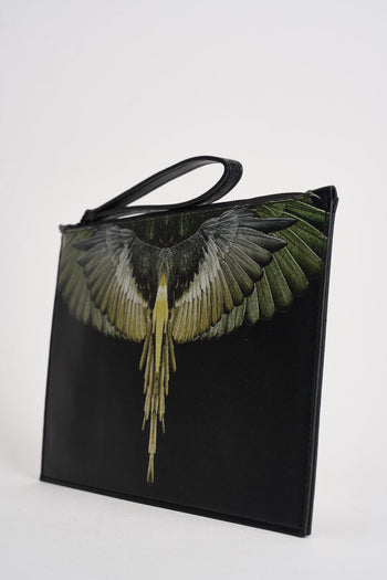 Pochette uomo con stampa nera - 4