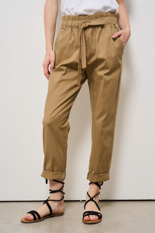 Pantalone donna regular beige - 2