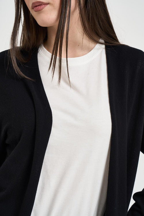 Cardigan donna nero - 2
