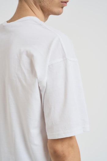 T-shirt uomo girocollo bianca - 4