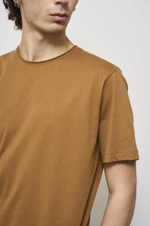 T-shirt uomo girocollo marrone - 2