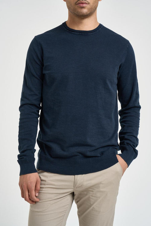 Maglia uomo girocollo blu