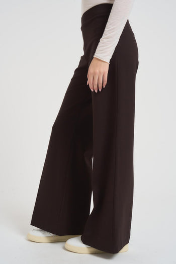 Pantalone donna a palazzo marrone - 3