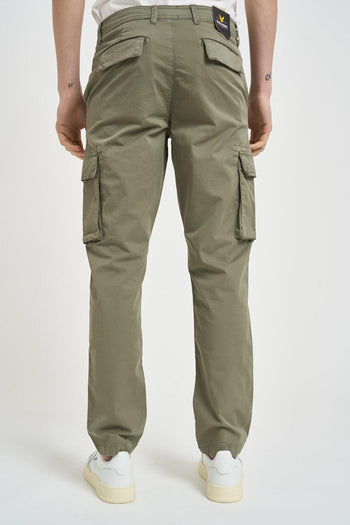 Pantalone uomo dritto verde militare - 3
