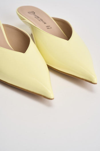Sabot donna in vernice giallo - 4