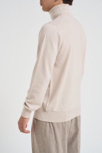 Maglia uomo collo alto stucco - 3