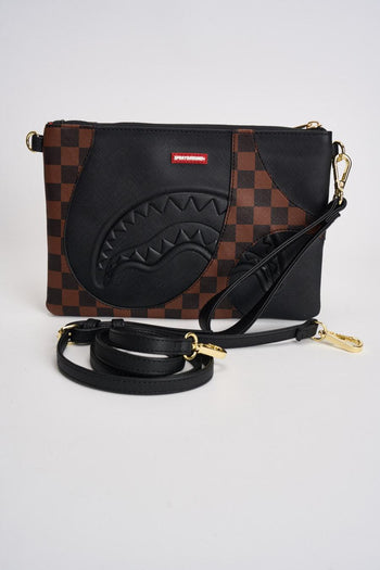 Pochette uomo check marrone e ner - 4