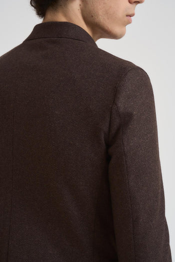 Giacca uomo doppiopetto marrone - 5