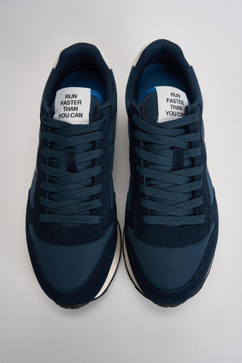 Sneakers uomo in suede blu - 6