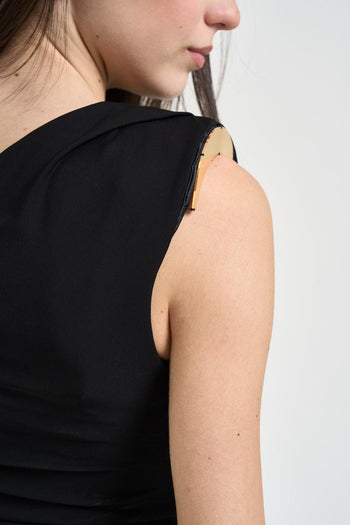 Body donna con gioiello nero - 5