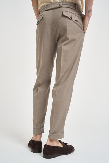 Pantalone uomo chino beige - 3