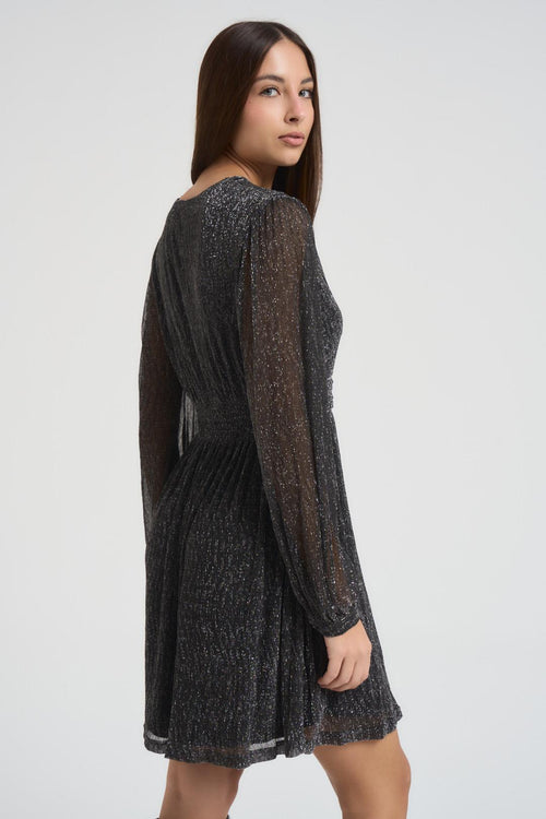 Abito donna in lurex nero - 2