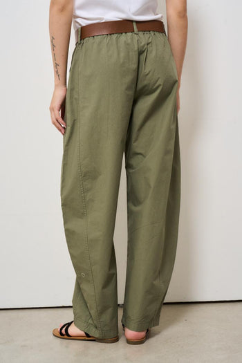 Pantalone donna balloon verde - 5