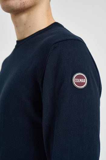 Maglia uomo girocollo blu navy - 4