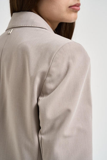 Giacca donna doppiopetto grigia - 5