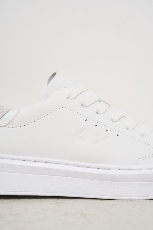 Sneakers donna bianca e argento - 2