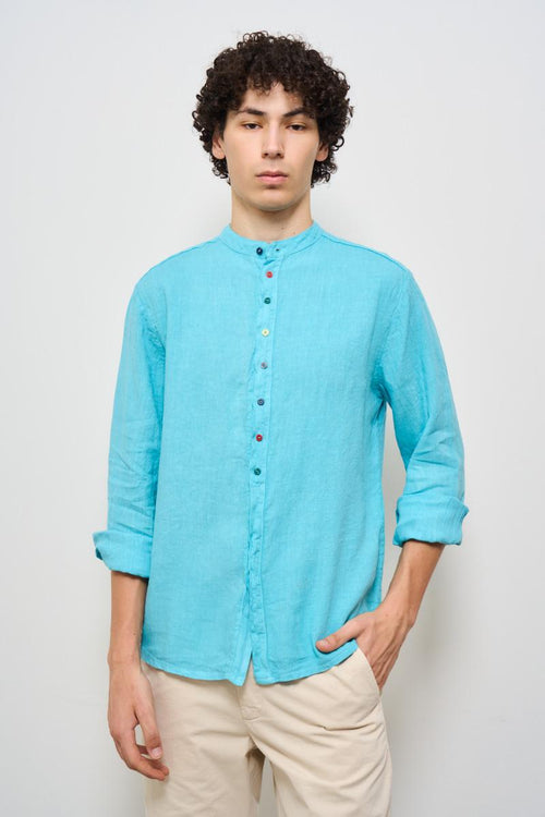Camicia uomo celeste