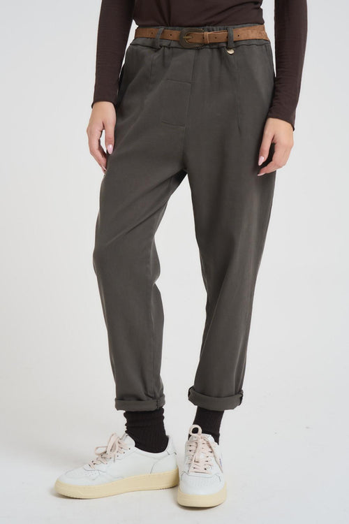 Pantalone donna regular grigio - 2