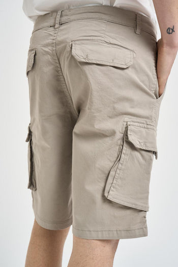 Bermuda cargo uomo beige - 3