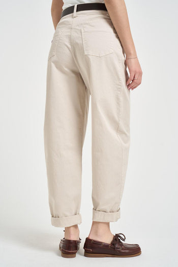 Pantalone donna balloon sabbia - 3