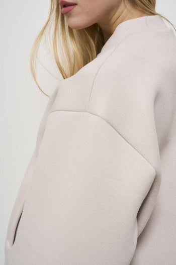 Women's cream bomber jacket - 6